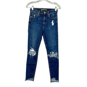 Joes Jeans Womens High Rise Skinny Ankle Jeans Michelle Distressed Wash size 24